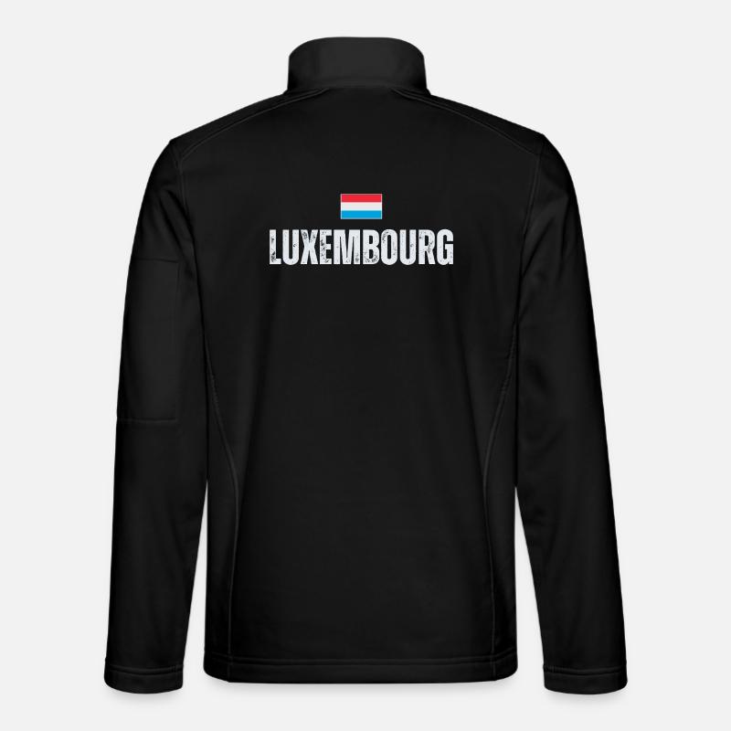 Flag of Luxembourg, Luxembourg pride - Unisex Softshell Jacket - black