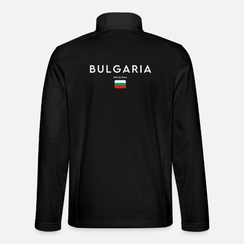 Bulgarian flag, Bulgarian pride - Unisex Softshell Jacket - black