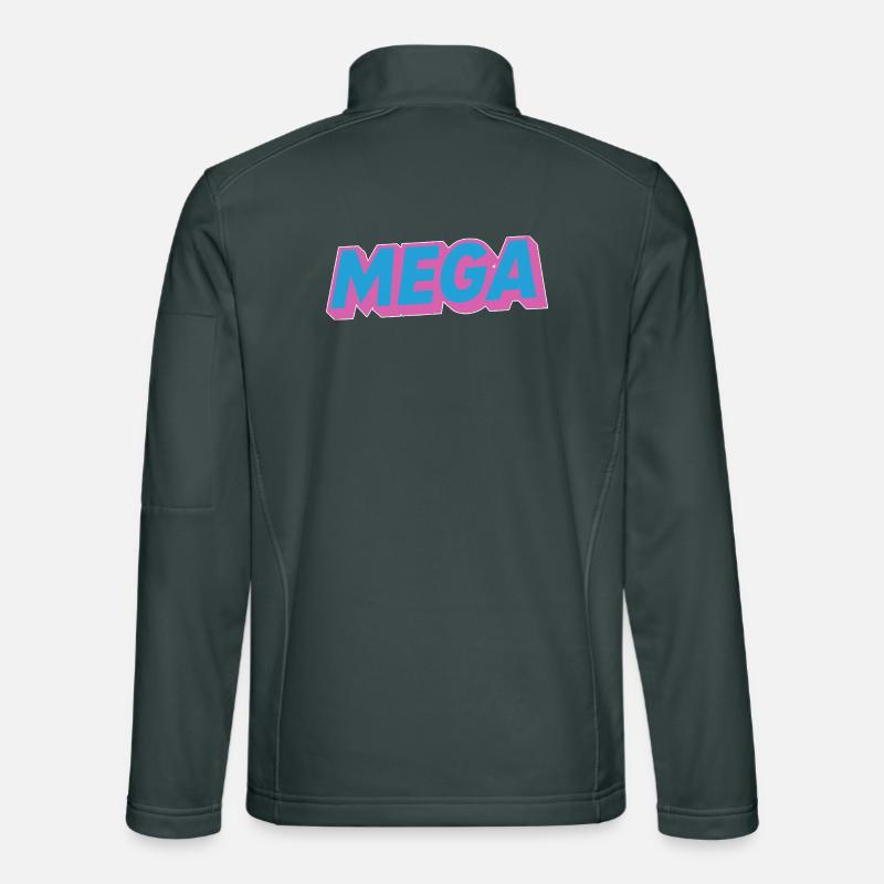 Mega Schriftzug oldschoo retro 90er 80er Unisex Softshelljacke