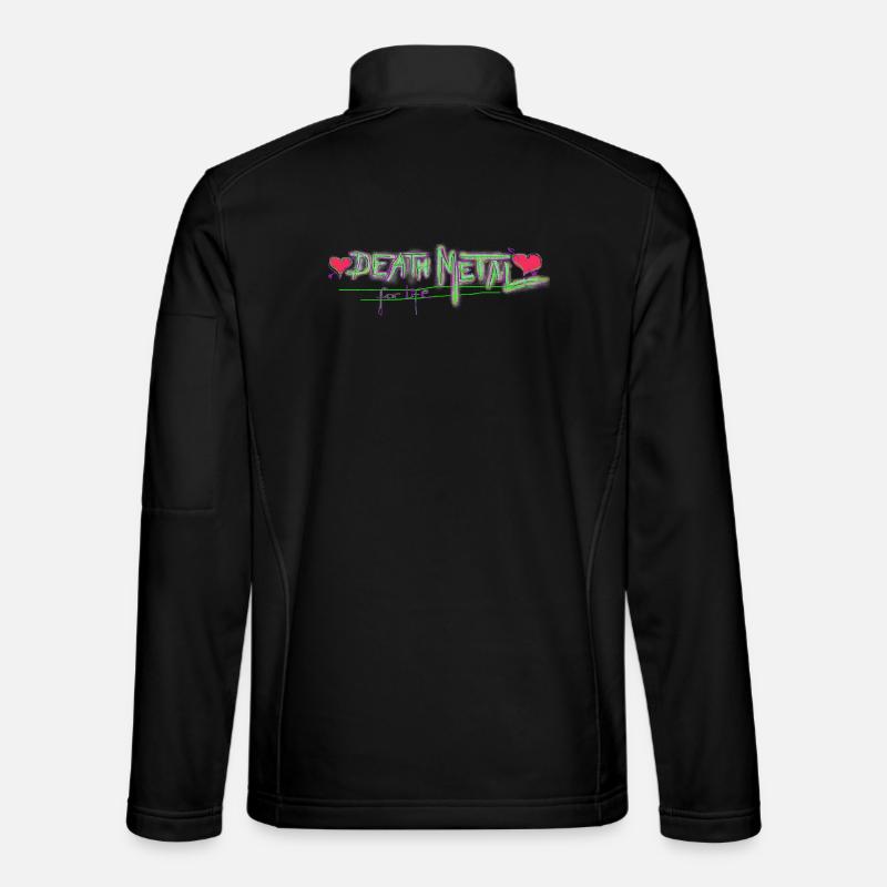 deathmetal for life - Unisex Softshell Jacket - black