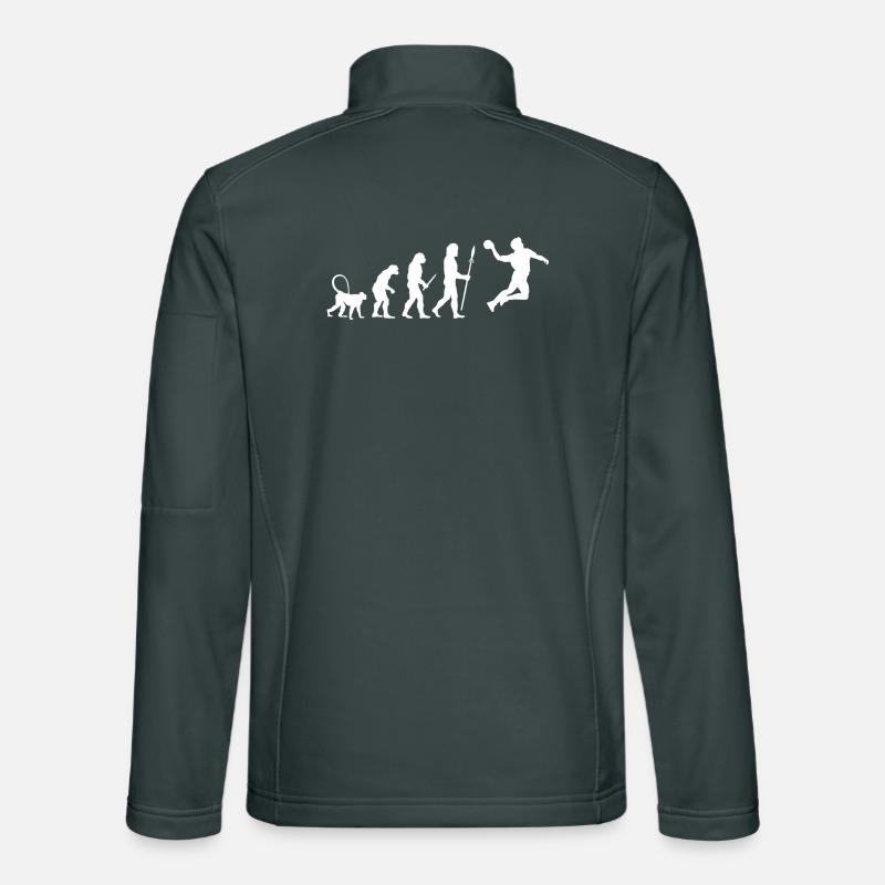Entwicklung des Handballspielers Unisex Softshelljacke
