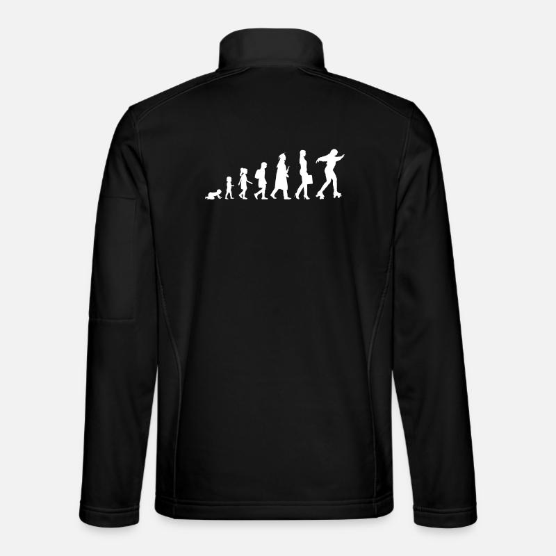 Vom Mädchen zur Rollschuhläuferin - Unisex Softshelljacke - Schwarz