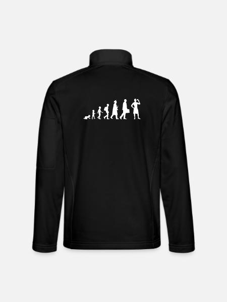 Évolution de la crème glacée - Veste en tissu softshell Unisexe - noir
