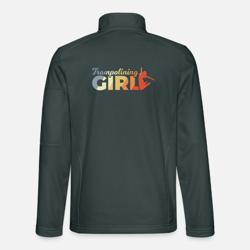 Lustiges Trampolin Mädchen Unisex Softshelljacke