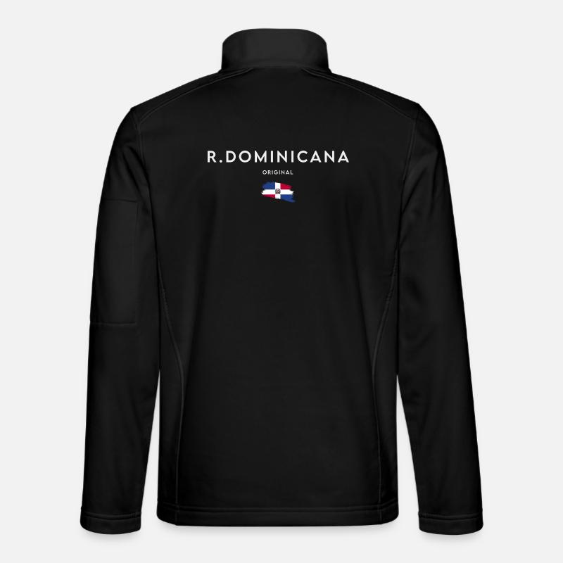 Drapeau de la République dominicaine Veste en tissu softshell Unisexe