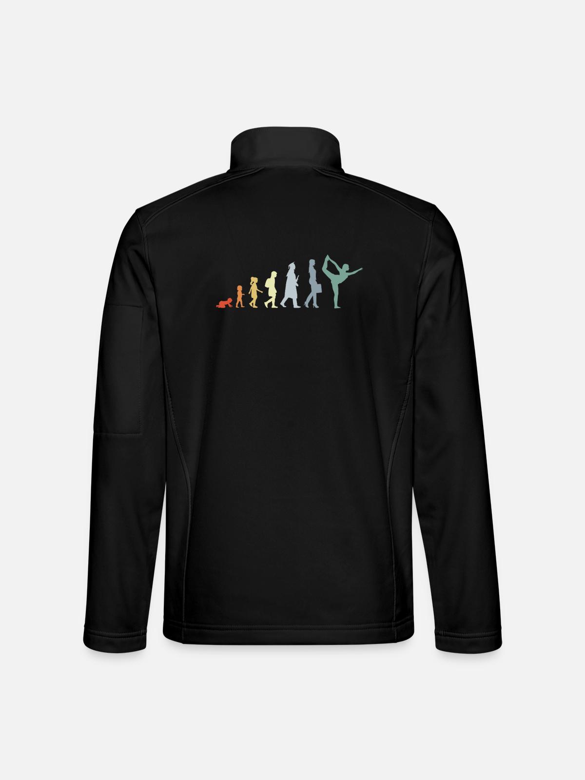 Entwicklung zur Yogalehrerin - Unisex Softshelljacke - Schwarz - Hinten