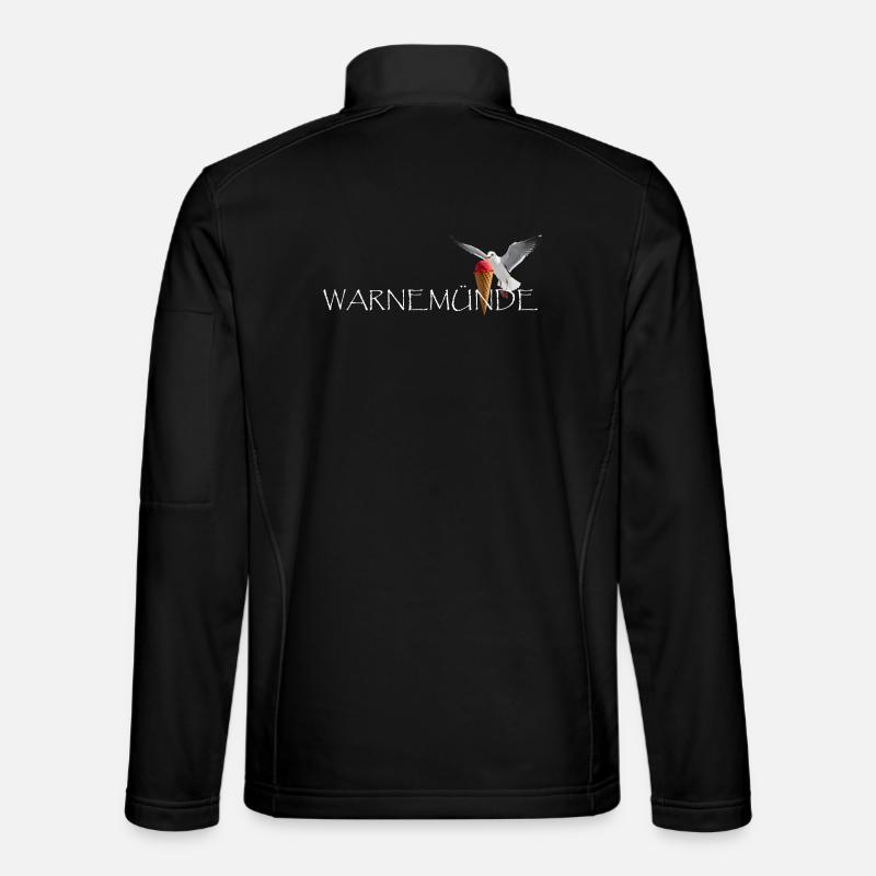Warnemünde Rostock Ostsee - Unisex Softshelljacke - Schwarz