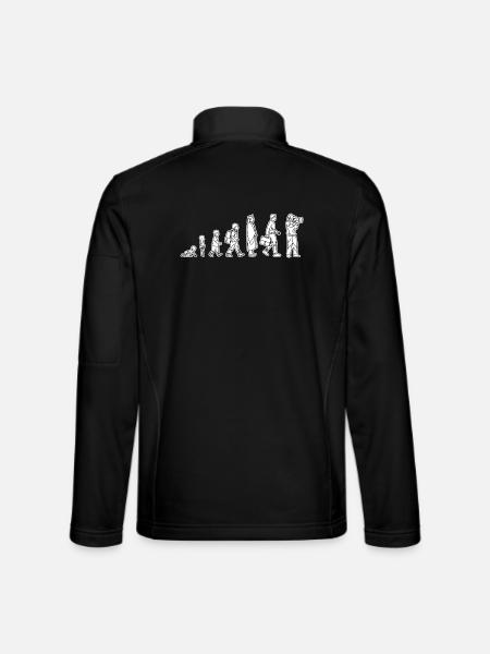 De l’enfant au caméraman - Veste en tissu softshell Unisexe - noir - Dos