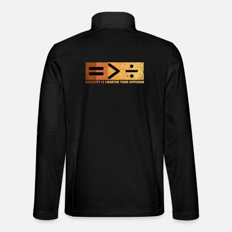Equality Is Greater Than Division Black History Unisex Softshelljacke