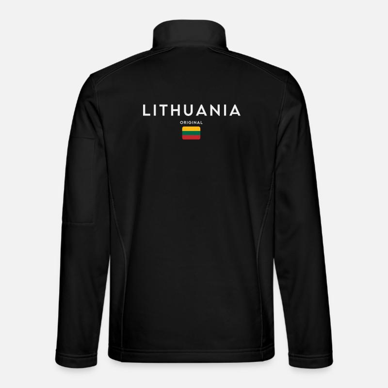 Drapeau lituanien, fierté lituanienne - Veste en tissu softshell Unisexe - noir