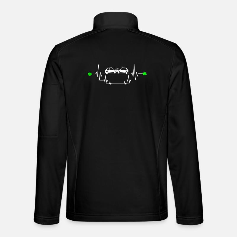 Gefährlicher E-Auto Unfall Unisex Softshelljacke