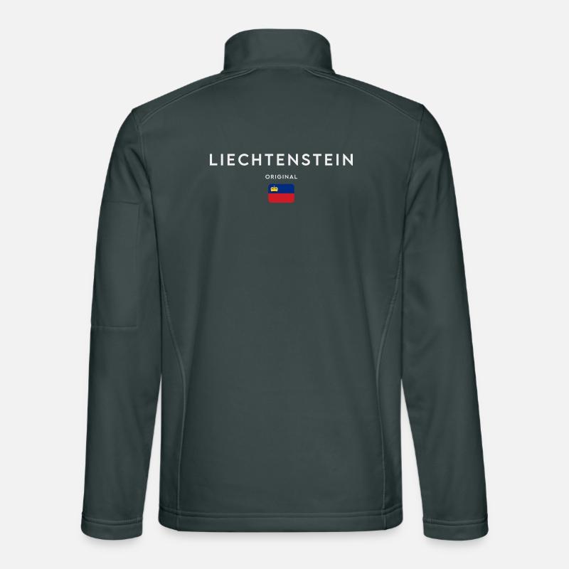 Drapeau du Liechtenstein Veste en tissu softshell Unisexe