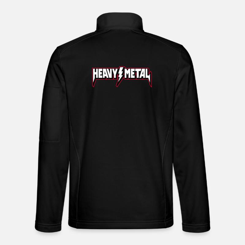 Heavy Metal 3D-Logo - Unisex Softshelljacke - Schwarz