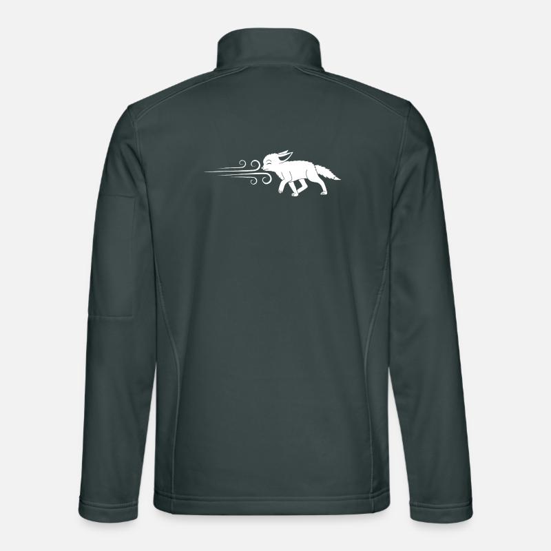 The White Fox and the Wind Unisex Softshell Jacket