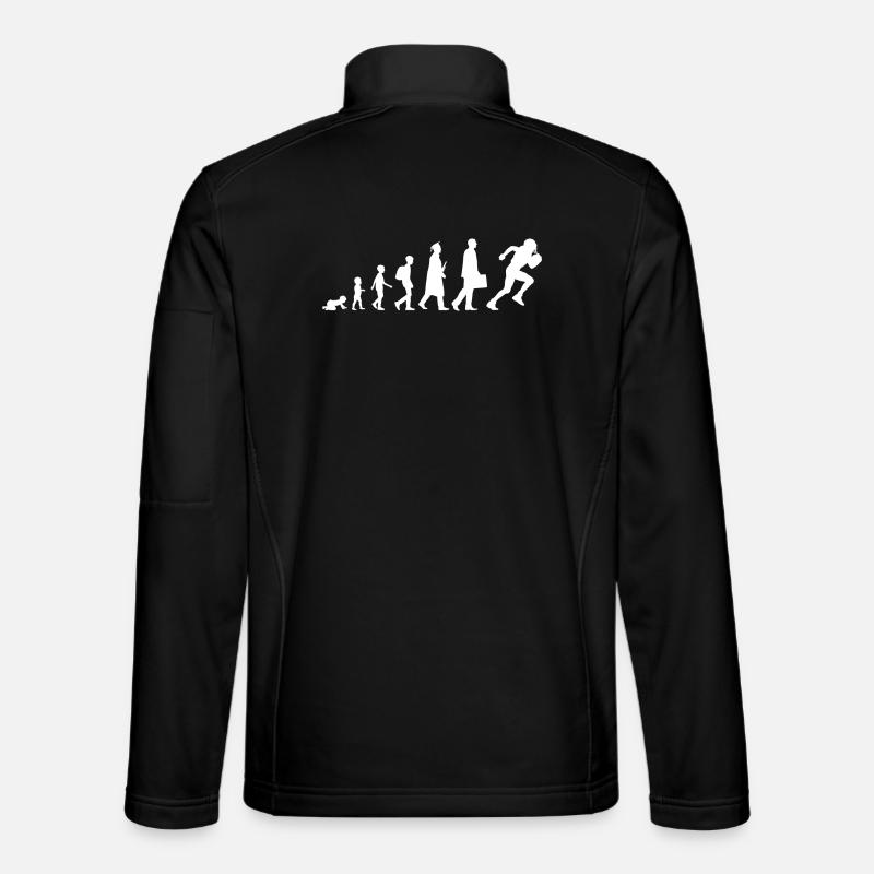 Child to football player - Unisex Softshell Jacket - black