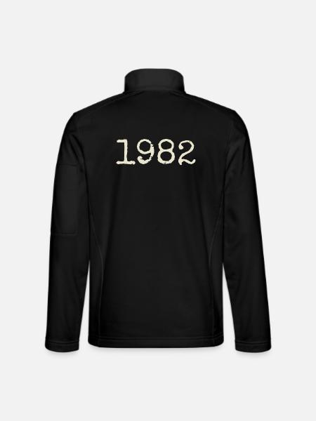 1982 Birthday Gift - Awesome since 1982 - Unisex Softshell Jacket - black