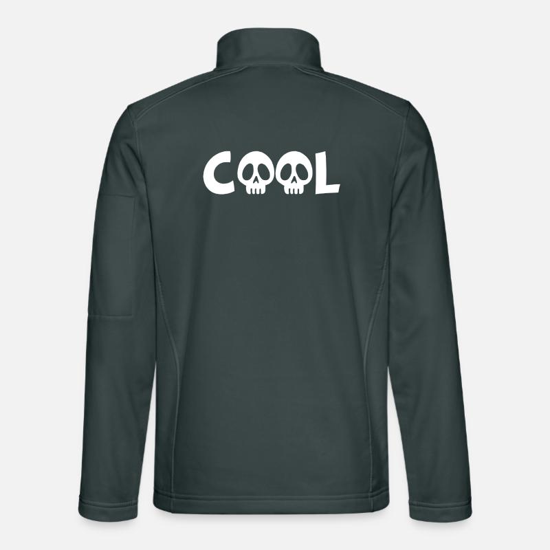 Skull and cool (white) Unisex Softshell Jacket
