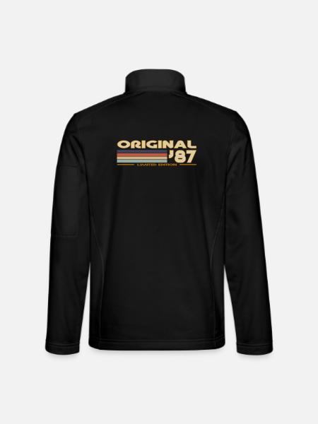 1987 - Veste en tissu softshell Unisexe - noir
