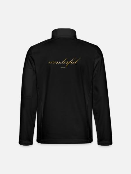 Merveilleux - Veste en tissu softshell Unisexe - noir - Dos