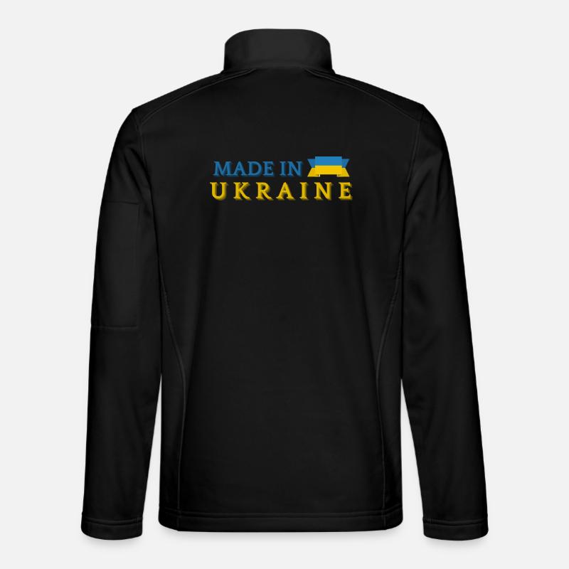 Made in Ukraine, Ukrainian pride - Unisex Softshell Jacket - black