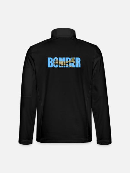 bombardier B-17 Forteresse volante - Veste en tissu softshell Unisexe - noir - Dos
