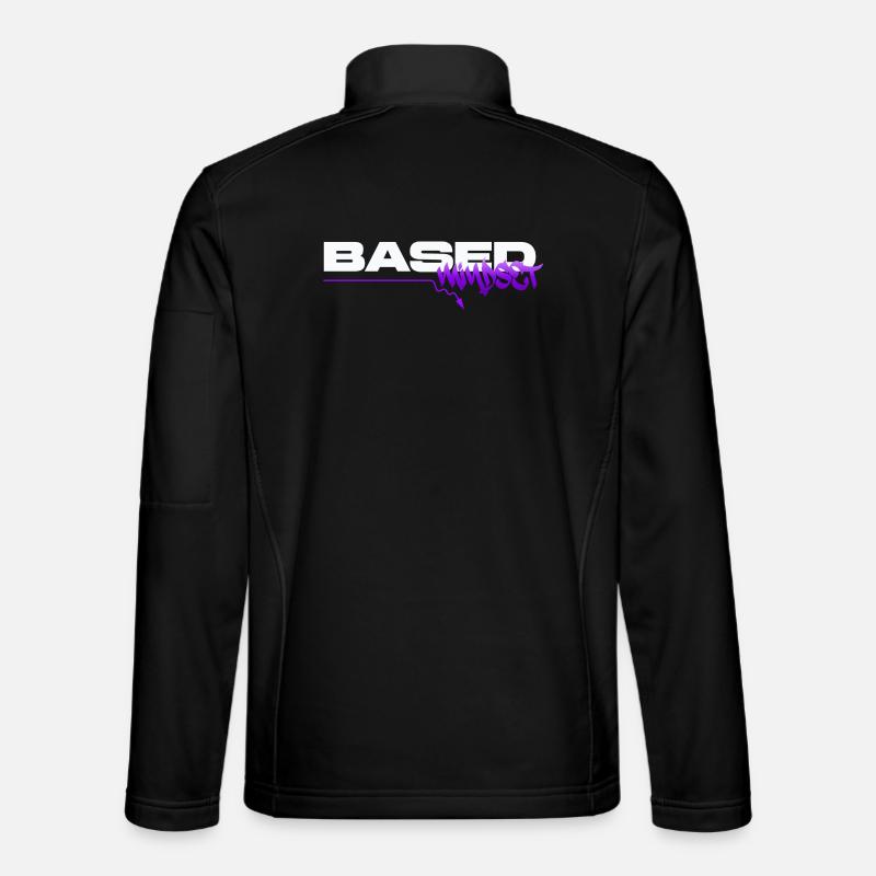 Based Mindset – Streetwear Graffiti Mentality - Unisex Softshell Jacket - black