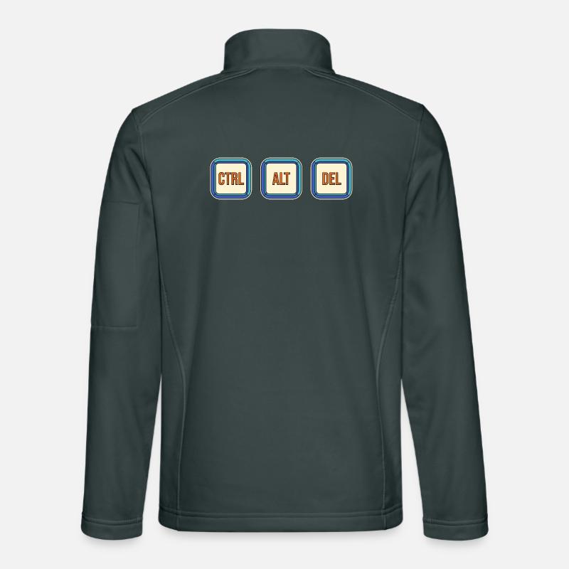 Retro Keyboard Tasten CTRL ALT DEL Unisex Softshelljacke