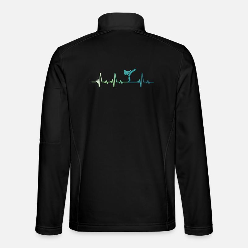 Karate Kara-Te Herzschlag Karate - Unisex Softshelljacke - Schwarz