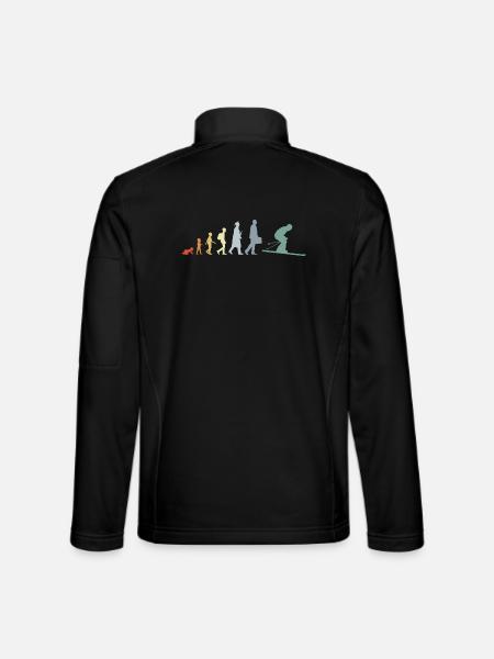 Évolution du ski - Veste en tissu softshell Unisexe - noir
