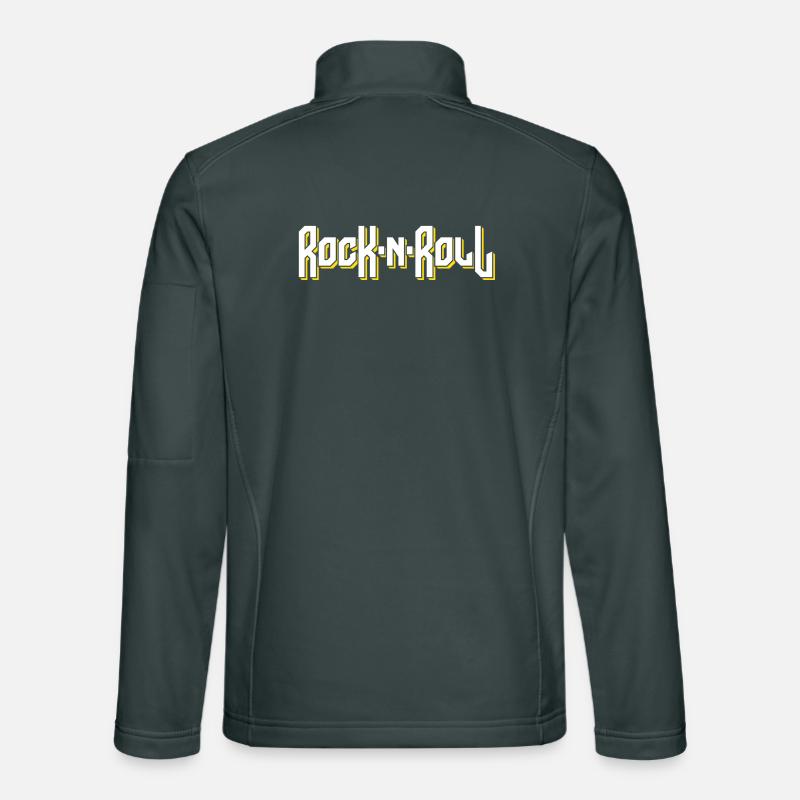 Rock'N'Roll stilisiertes Logo Unisex Softshelljacke