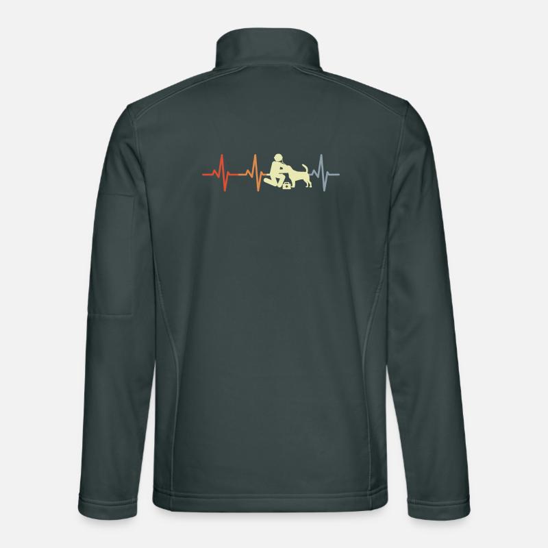 Tierarzt Strichfiguren EKG Unisex Softshelljacke