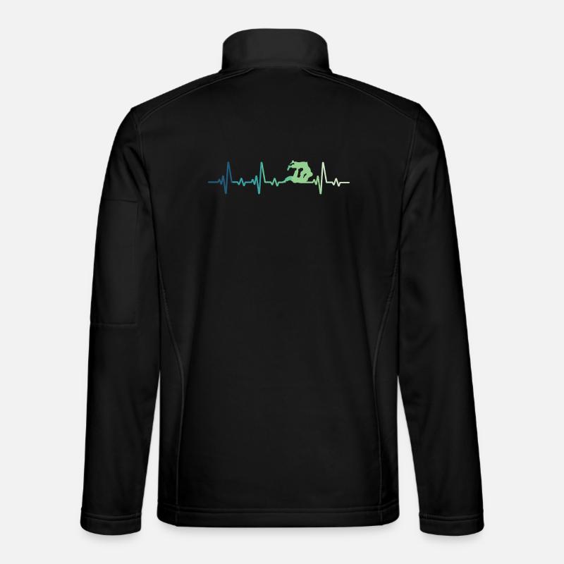 Jiu Jitsu Herzschlag Jiu-Jitsu - Unisex Softshelljacke - Schwarz