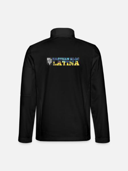 Bloc de l’Est Latina Ukraine Ukraine Cadeau - Veste en tissu softshell Unisexe - noir - Dos