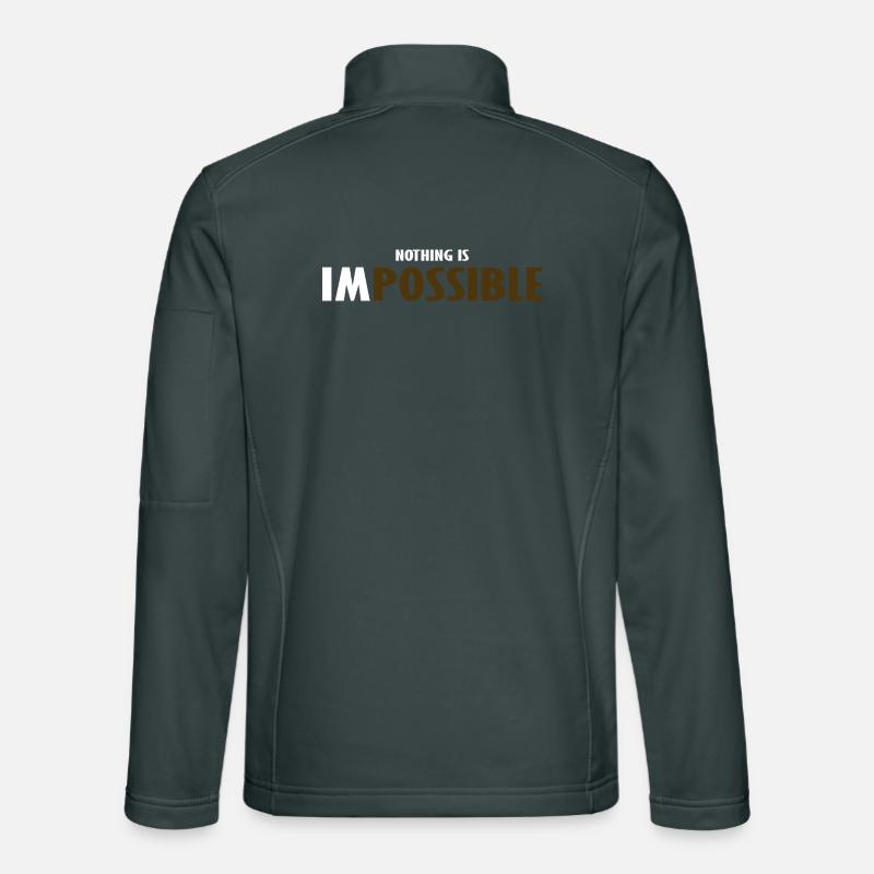 NO THING IS IMPOSSIBLE Unisex Softshell Jacket