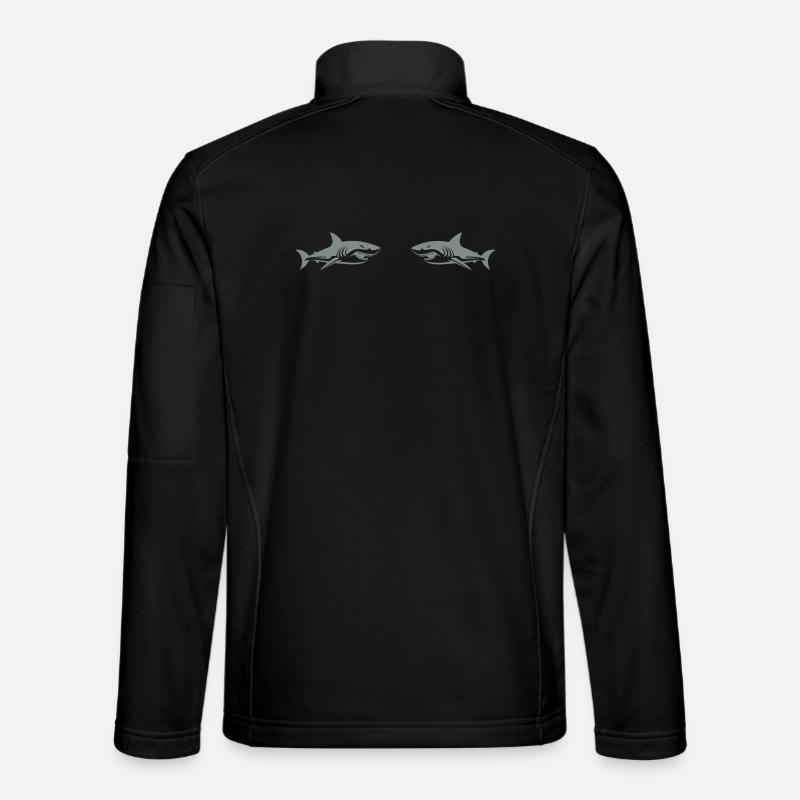 Sharks - Unisex Softshell Jacket - black