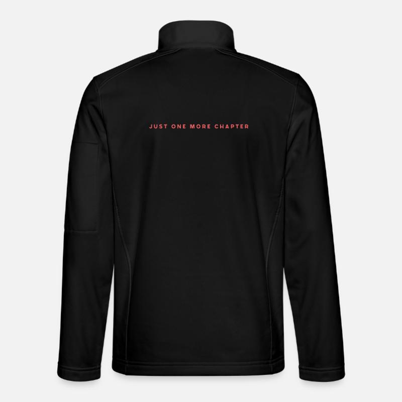 Just One More Chapter - Unisex Softshell Jacket - black