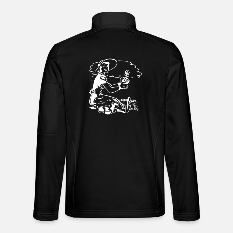 Gärtnerin - Garten - Unisex Softshelljacke - Schwarz