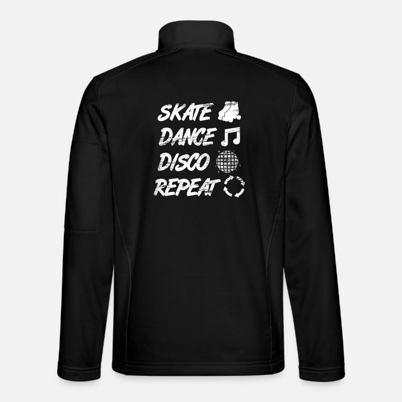Rollschuh Disco - Unisex Softshelljacke - Schwarz