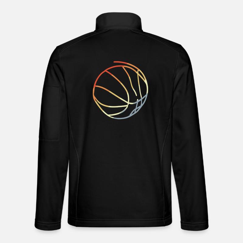 Basketball Retro Style - Unisex Softshell Jacket - black
