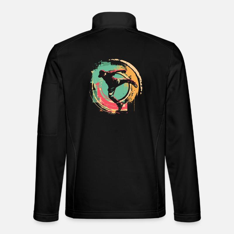 B-Boy à l’ancienne - Veste en tissu softshell Unisexe - noir