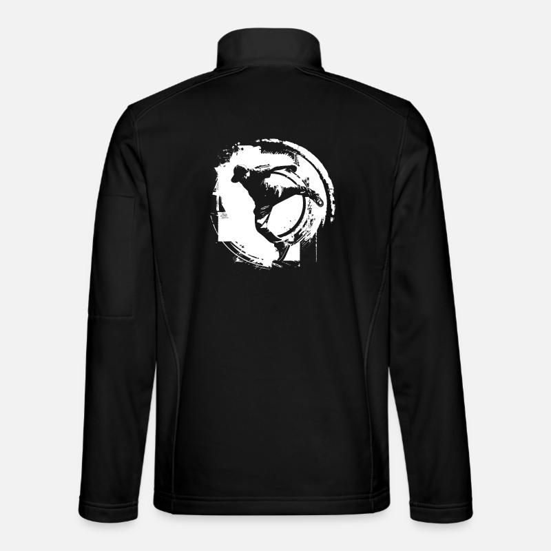 Breakdancer Zeichnung - Unisex Softshelljacke - Schwarz