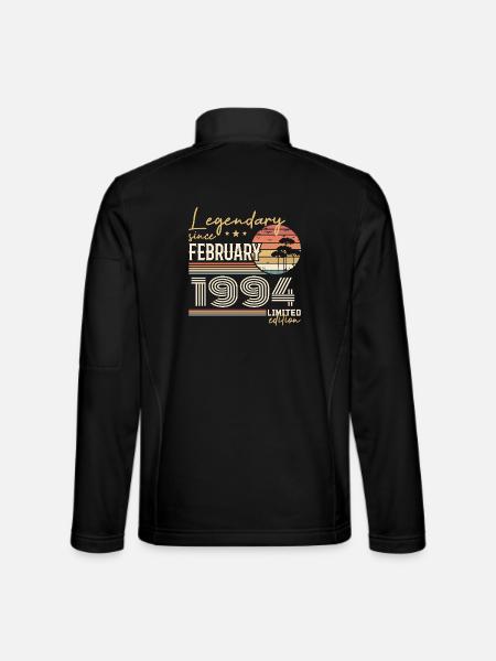 Février 1994 anniversaire 1994 légendes Février - Veste en tissu softshell Unisexe - noir