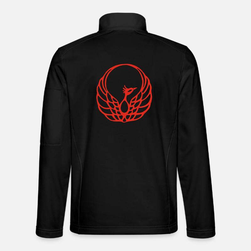 Roter Phönix - Unisex Softshelljacke - Schwarz