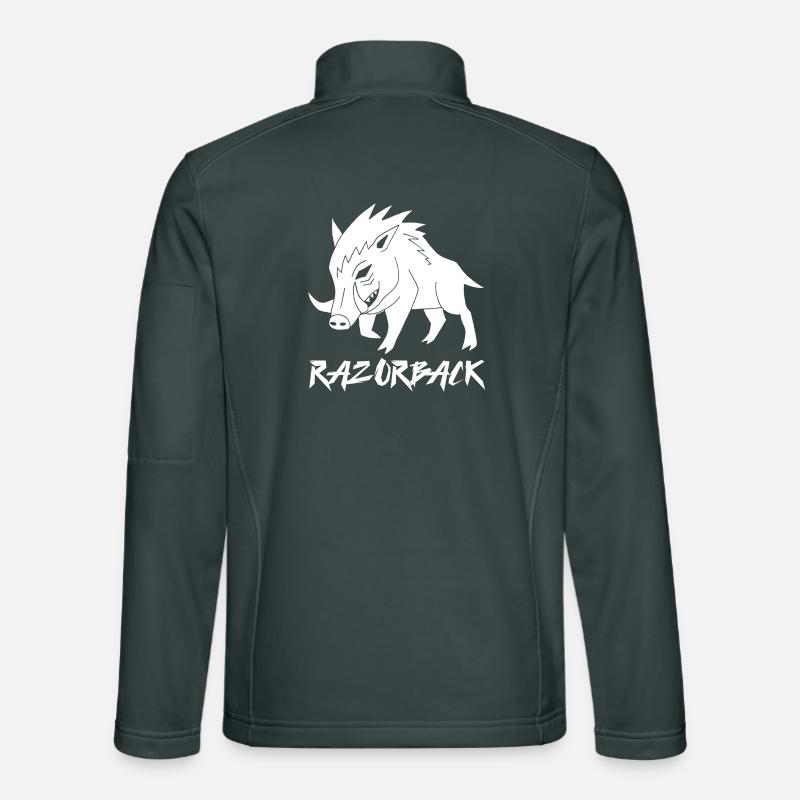 Sanglier blanc razorback Veste en tissu softshell Unisexe