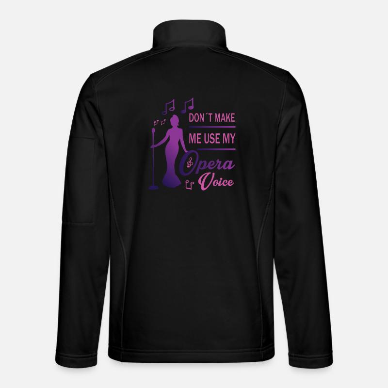 Laute Stimme - Unisex Softshelljacke - Schwarz