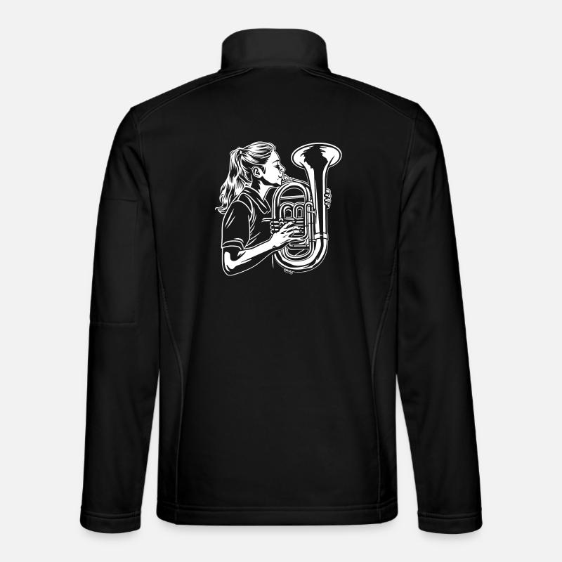 Tuba Spielerin - Unisex Softshelljacke - Schwarz