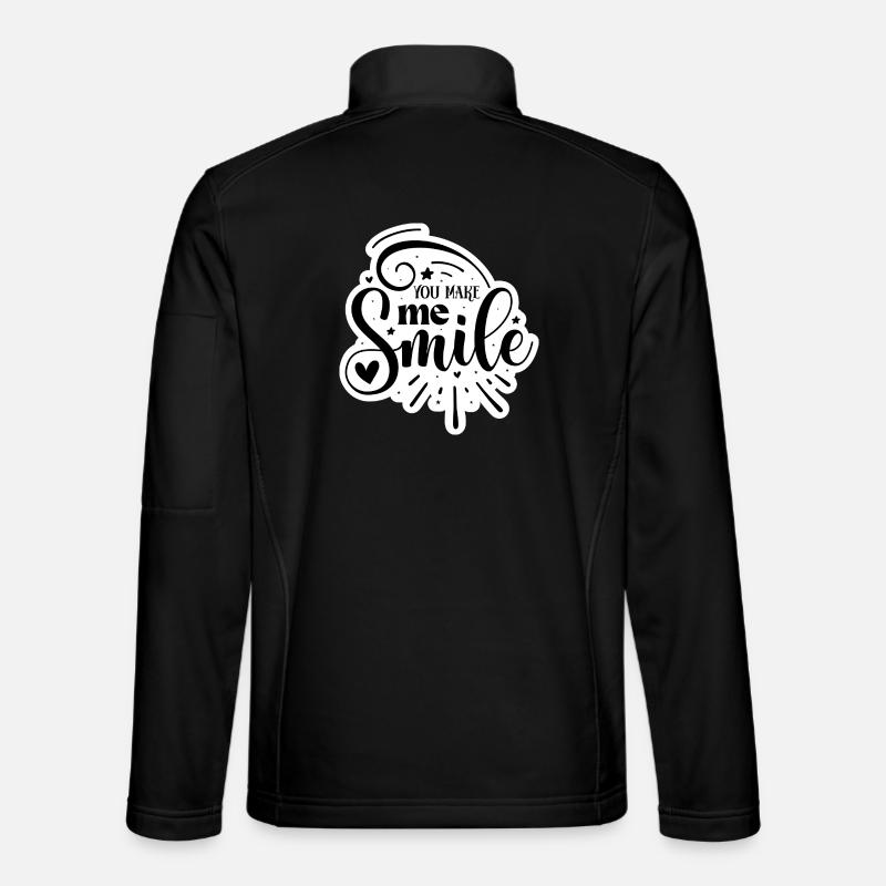 You Make Me Smile - Unisex Softshelljacke - Schwarz
