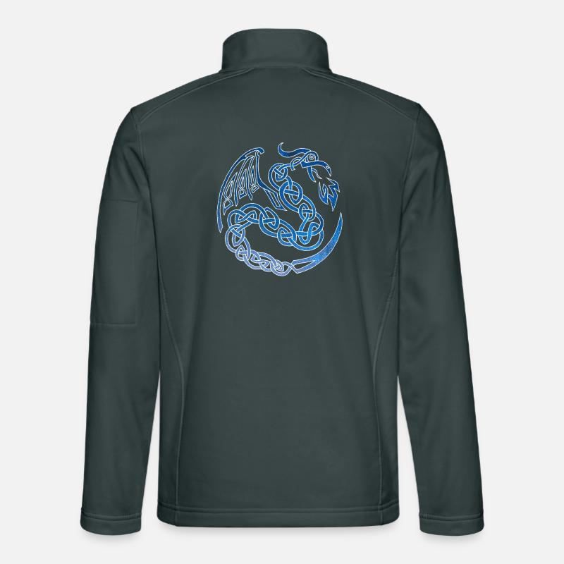 Dragon celte galactique Veste en tissu softshell Unisexe