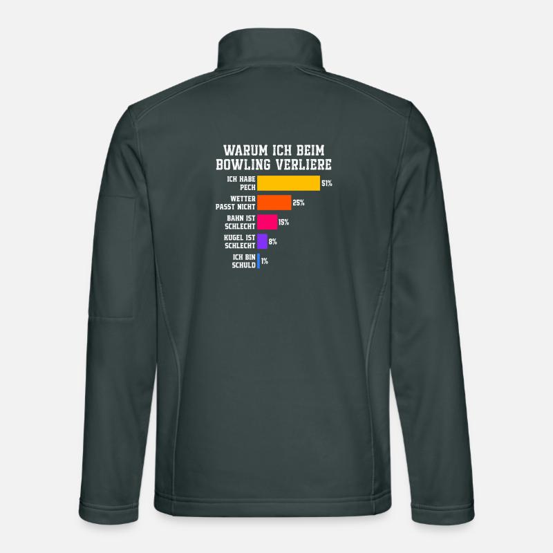 Why I lose at bowling Bowling Unisex Softshell Jacket