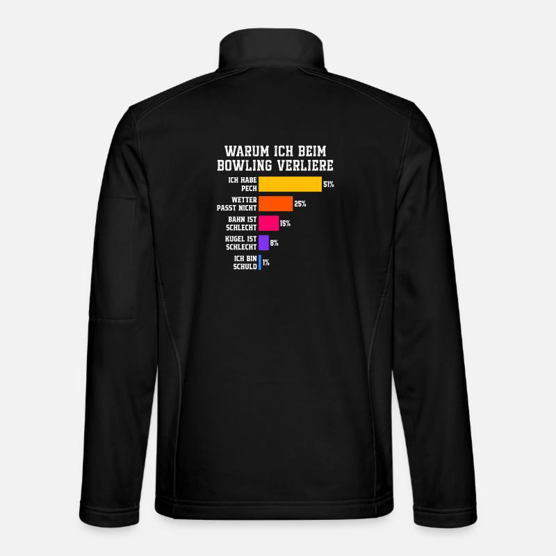 Pourquoi je perds au bowling Bowling - Veste en tissu softshell Unisexe - noir